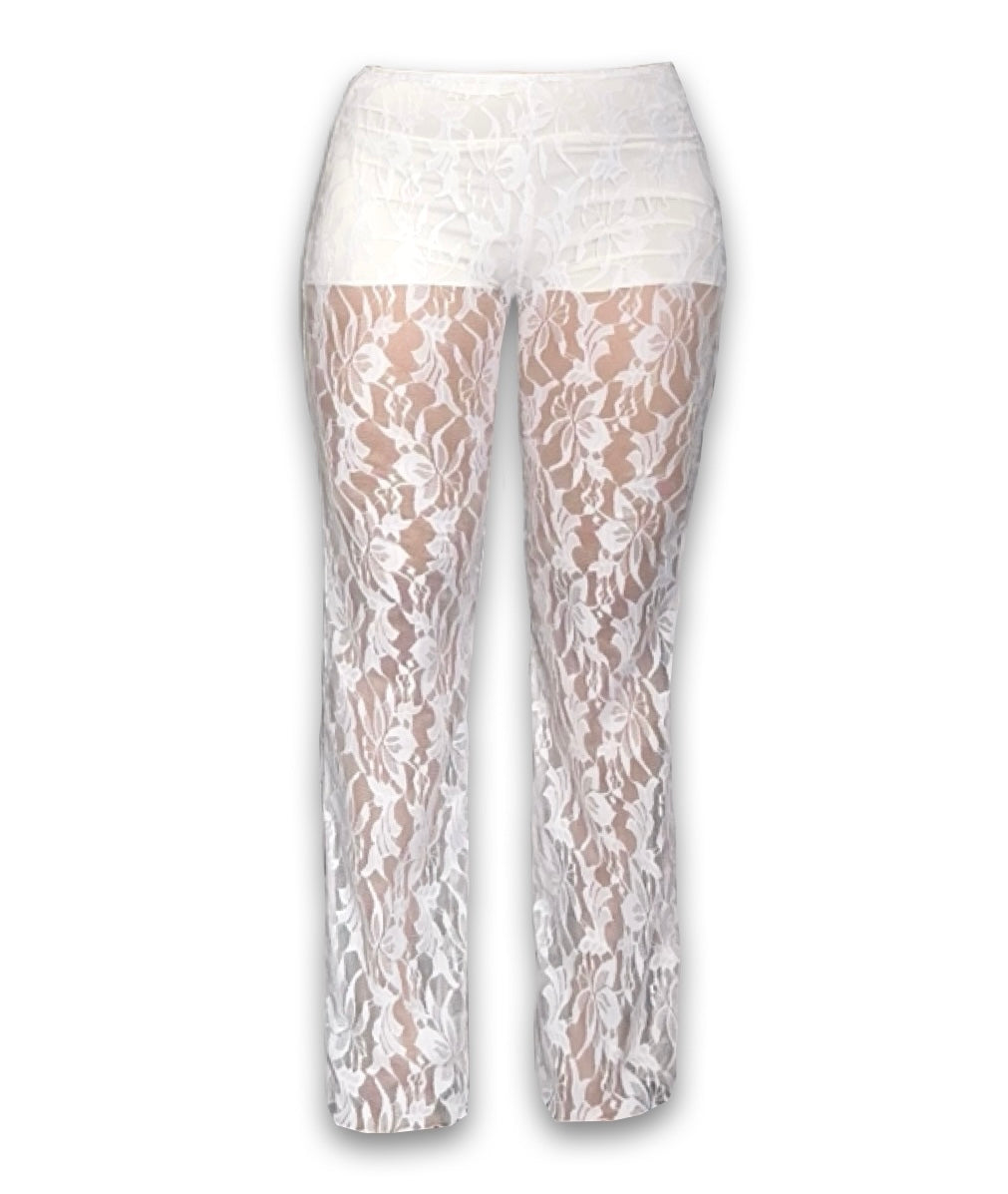 LACE PANTS WHITE