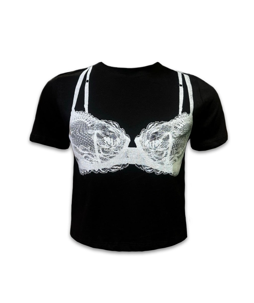 BRA BABY TEE BLACK