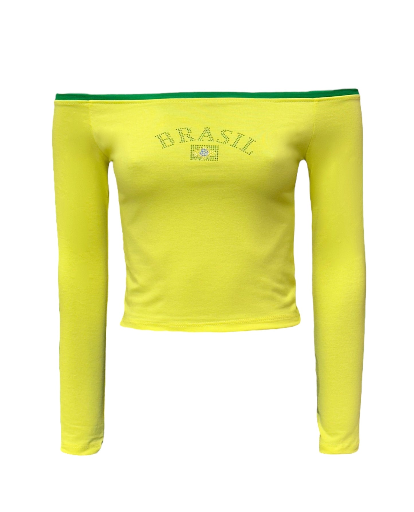 BRASIL TOP AMARILLO OFF SHOULDER