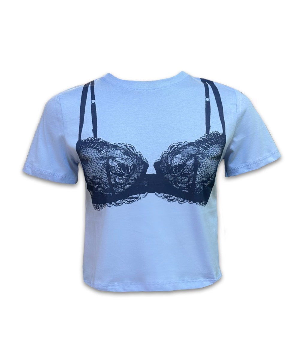 BRA BABY TEE BLUE