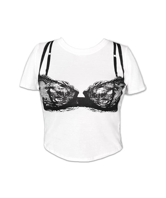 BRA BABY TEE WHITE