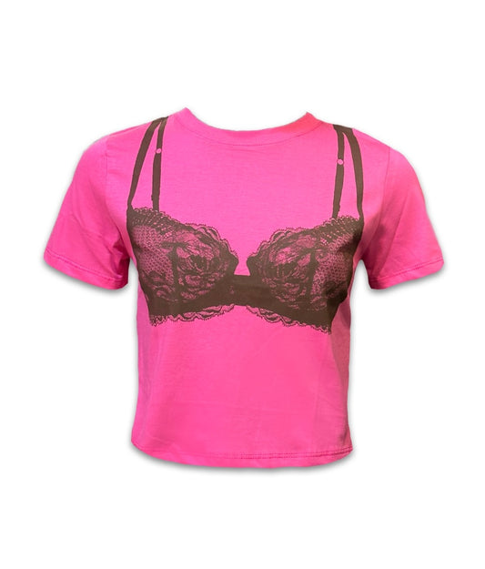 BRA BABY TEE PINK