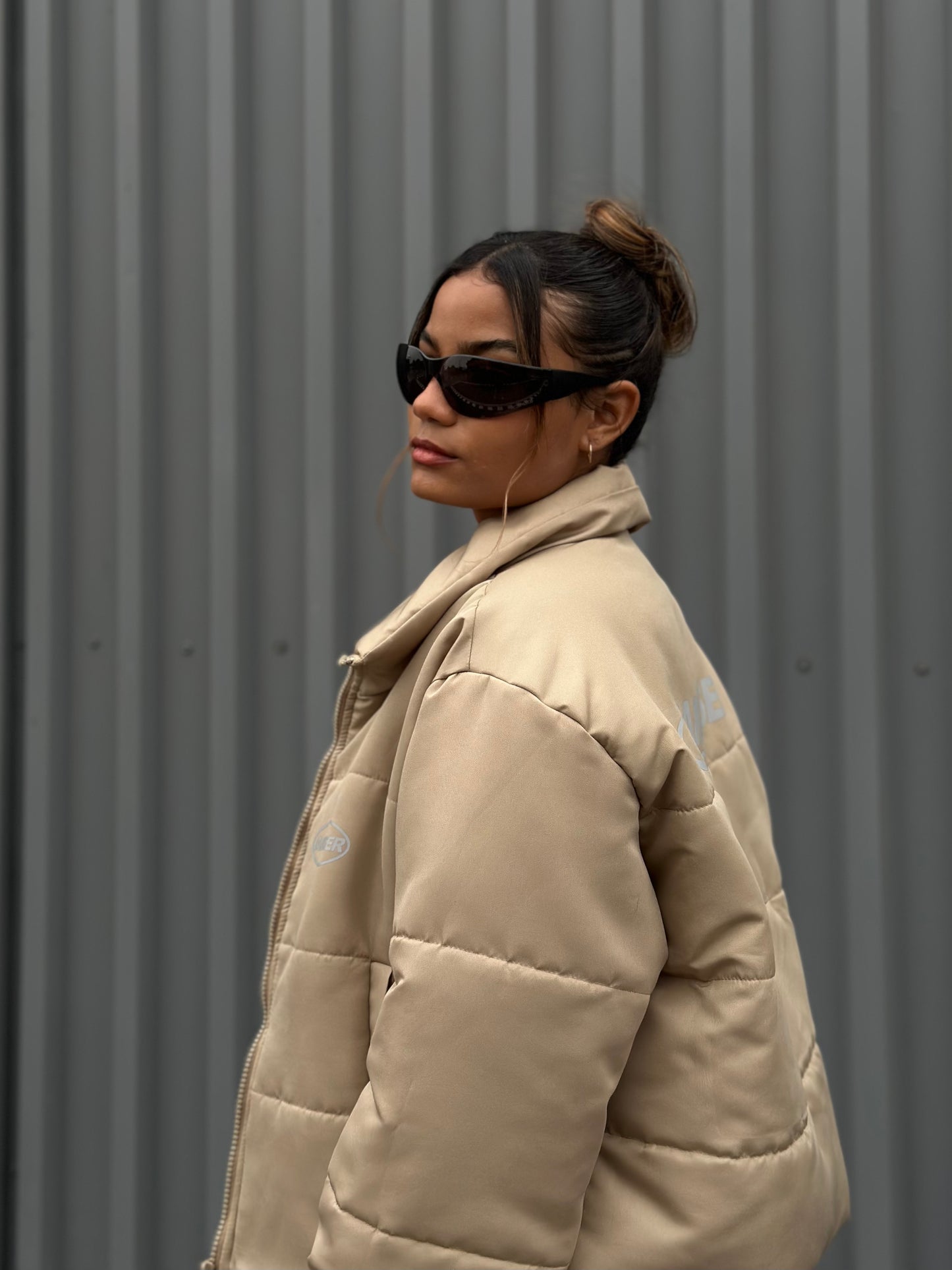 PUFFER JACKET BEIGE