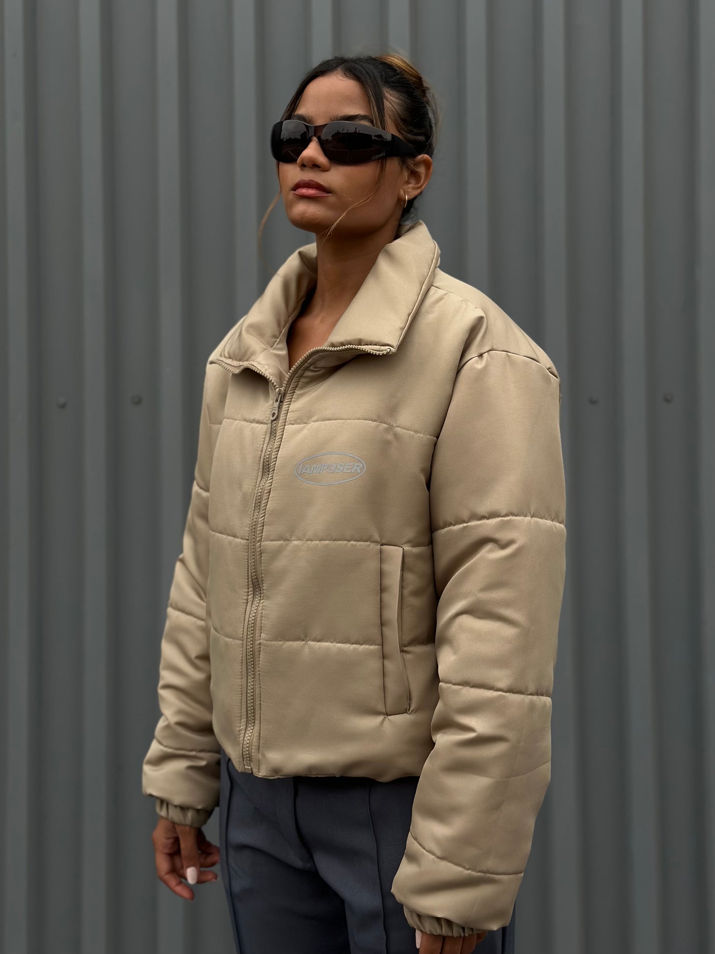 PUFFER JACKET BEIGE