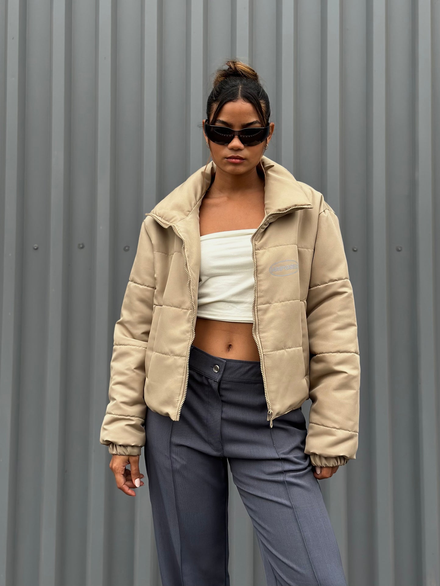 PUFFER JACKET BEIGE