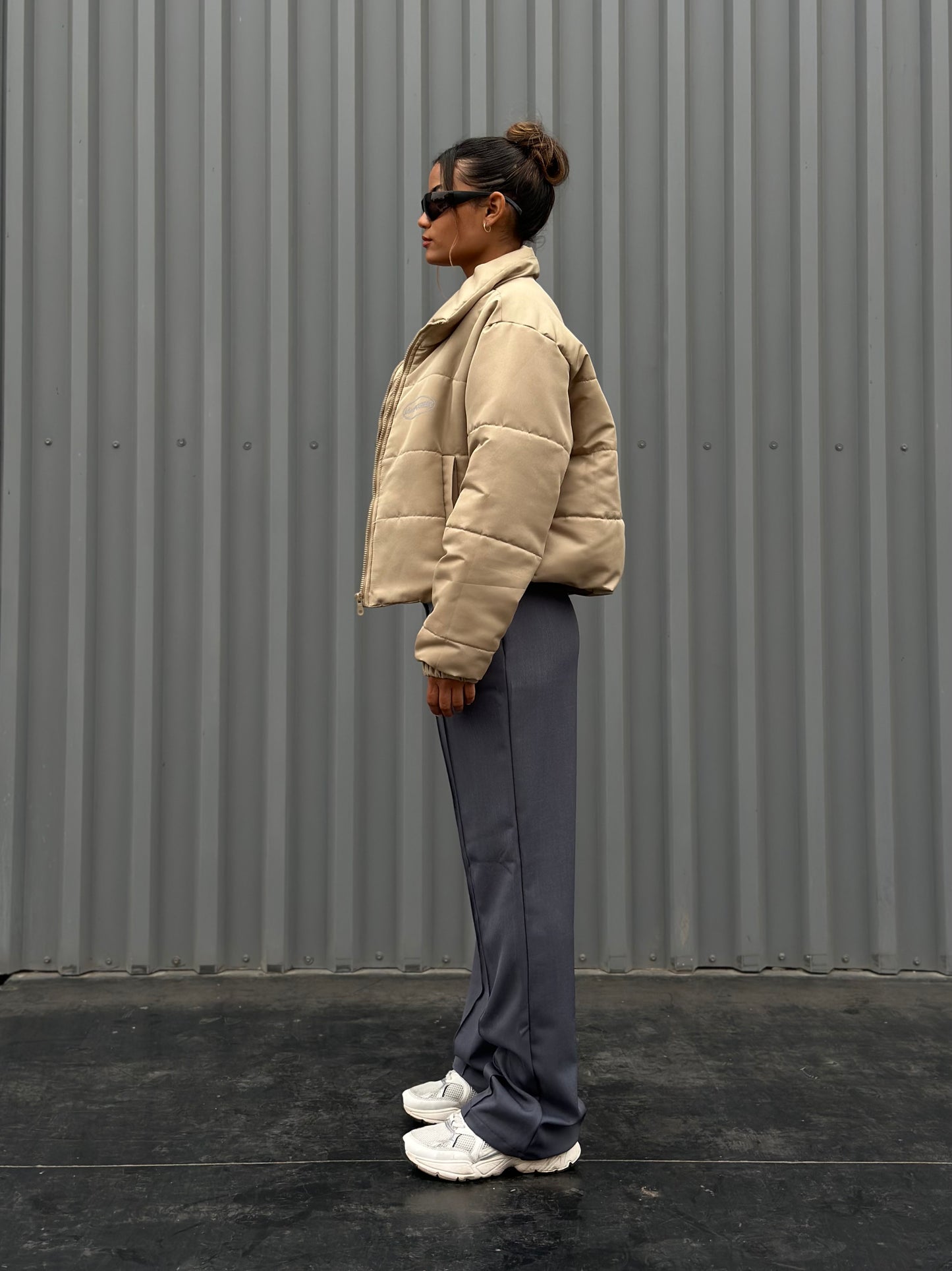 PUFFER JACKET BEIGE