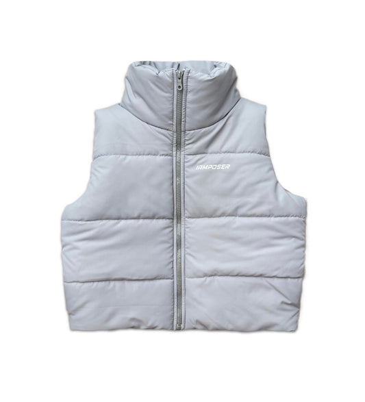 PUFFER VEST GRAY